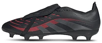 adidas Mens Predator League Folded Tongue FG/MG - Soccer Shoes Black/Grey/Lucid Red