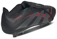 adidas Mens Predator League Folded Tongue FG/MG - Soccer Shoes Black/Grey/Lucid Red