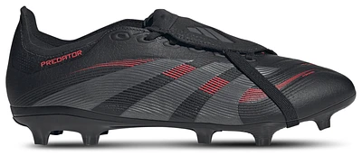 adidas Mens Predator League Folded Tongue FG/MG - Soccer Shoes Black/Grey/Lucid Red