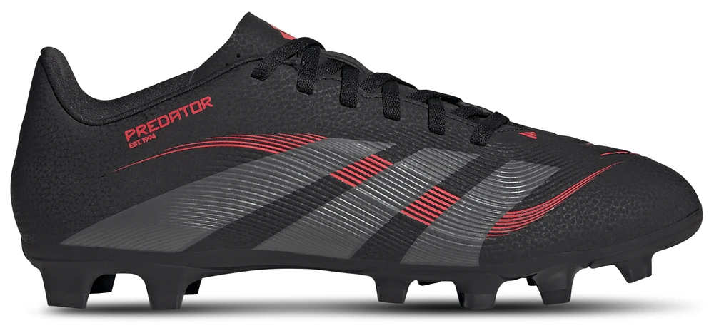 adidas Mens Predator Club FG/MG - Soccer Shoes Black/Grey/Lucid Red