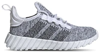 adidas Boys Kaptir Flow - Boys' Grade School Shoes White/Silver Metallic/Black