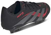 adidas Boys Predator League FG/MG - Boys' Grade School Soccer Shoes Black/Grey/Lucid Red