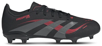 adidas Boys Predator League FG/MG - Boys' Grade School Soccer Shoes Black/Grey/Lucid Red