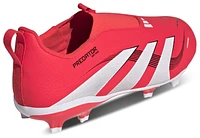 adidas Boys Predator League Laceless FG/MG - Boys' Grade School Soccer Shoes Lucid Red/White/Black