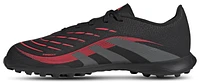 adidas Boys Predator Club Turf - Boys' Grade School Soccer Shoes Black/Grey/Lucid Red