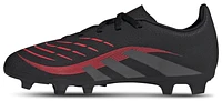 adidas Boys Predator Club FG/MG - Boys' Grade School Soccer Shoes Black/Grey/Lucid Red