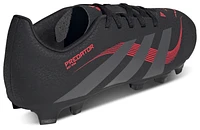 adidas Boys Predator Club FG/MG - Boys' Grade School Soccer Shoes Black/Grey/Lucid Red