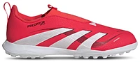 adidas Boys Predator League Laceless Turf - Boys' Grade School Soccer Shoes Lucid Red/White/Black