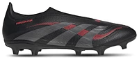 adidas Mens Predator League Laceless FG - Soccer Shoes Black/Grey/Lucid Red