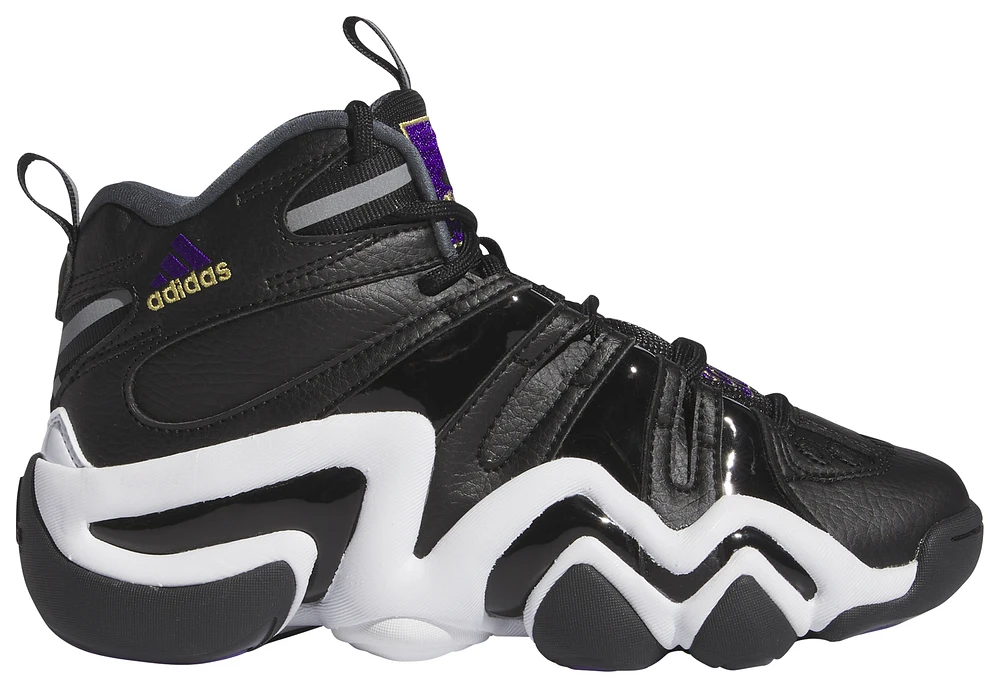 adidas Boys Crazy 8 - Boys' Grade School Shoes White/Purple/Black