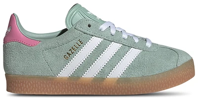 adidas Originals Girls adidas Originals Gazelle - Girls' Preschool Shoes Hazy Green/White/Bliss Pink Size 01.0