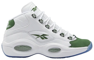 Reebok Mens Question Mid Michigan State - Basketball Shoes White/Green