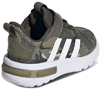 adidas Boys Racer TR23 - Boys' Toddler Shoes White/Olive Strata/Shadow Olive