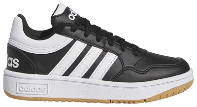 adidas Boys Hoops 3.0 - Boys' Preschool Shoes Black/White/Gum