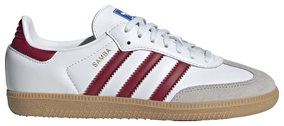 adidas Originals Boys Samba - Boys' Grade School Shoes Ftwr White/Collegiate Burgundy/Gum 3