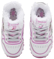 Reebok Girls Classic Leather Step - Girls' Toddler Shoes White/Pink