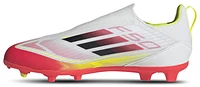 adidas Boys F50 League Laceless FG/MG - Boys' Grade School Shoes Black/Solar Yellow/White