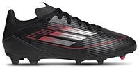 adidas Boys F50 League FG - Boys' Grade School Soccer Shoes Black/Iron Metallic/Lucid Red