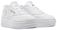 Reebok Womens Reebok Club C Extra - Womens Shoes White/White/Pure Grey Size 10.0