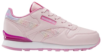 Reebok Girls Classic Step N Flash - Girls' Preschool Shoes Lucid Lilac/Pink Glow/Footwear White