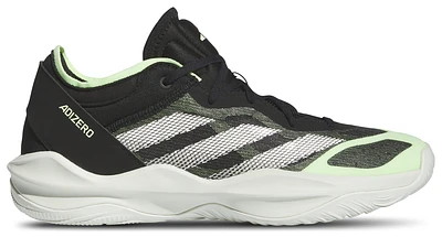 adidas Mens adizero Select 2.0 Low - Basketball Shoes Black/Cloud White/Green Spark
