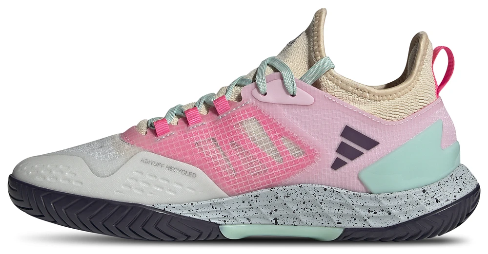 adidas Mens Adizero Ubersonic 4.1 Tennis Shoes - Aurora Met/Semi Flash Aqua/Crystal White