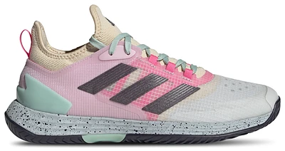 adidas Mens Adizero Ubersonic 4.1 Tennis Shoes - Aurora Met/Semi Flash Aqua/Crystal White