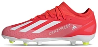 adidas Boys Crazyfast League FG Jr. - Boys' Grade School Soccer Shoes Solar Red/White/Team