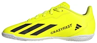 adidas Boys Crazyfast Club Indoor Jr. - Boys' Grade School Shoes White/Team Solar/Black