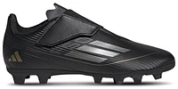 adidas Boys F50 Club Hook-and-Loop - Boys' Grade School Soccer Shoes Black/Iron Metallic/Gold Metallic