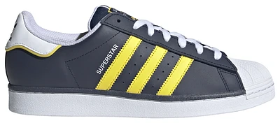 adidas Originals Mens adidas Originals Superstar Low - Mens Running Shoes White/Yellow/Night Indigo Size 07.5