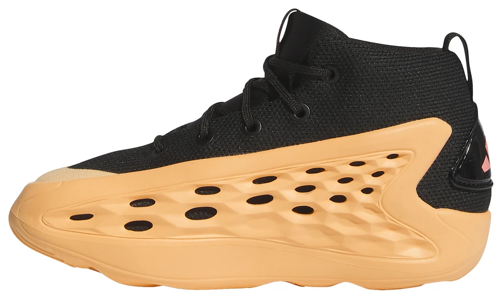 adidas Boys AE 1 - Boys' Preschool Basketball Shoes Core Black/Acid Orange