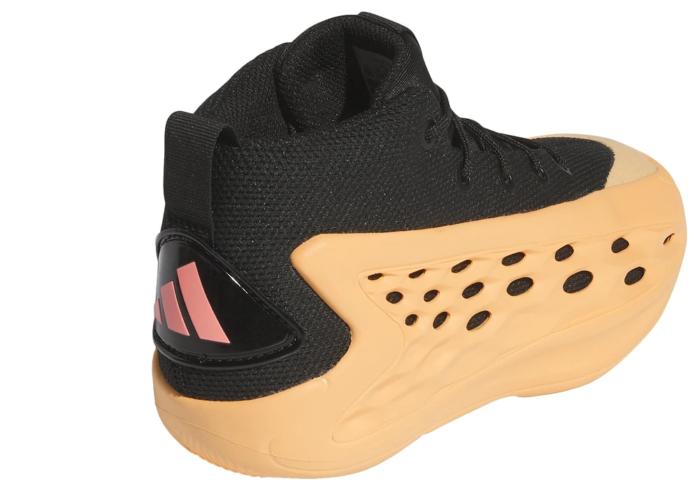 adidas Boys AE 1 - Boys' Preschool Basketball Shoes Core Black/Acid Orange