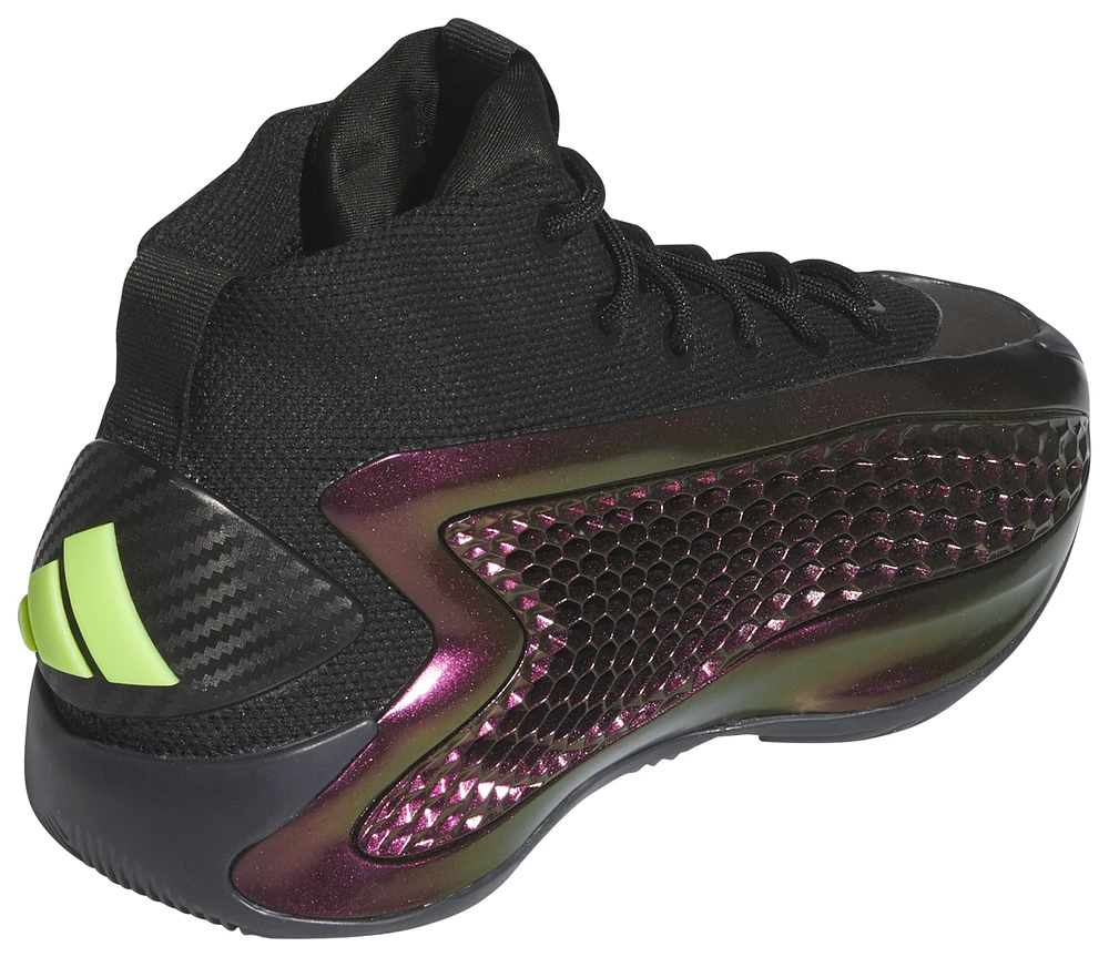 adidas Boys AE 1 The Future - Boys' Grade School Basketball Shoes Core Black/Carbon/Lucid Lemon