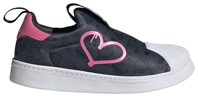 adidas Originals Girls adidas Originals Hello Kitty and Friends Superstar 360 - Girls' Preschool Shoes Black/Carbon/Pink Fusion Size 03.0
