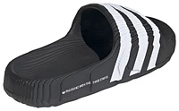 adidas Originals Boys Adilette 22 Core - Boys' Grade School Shoes Black/White