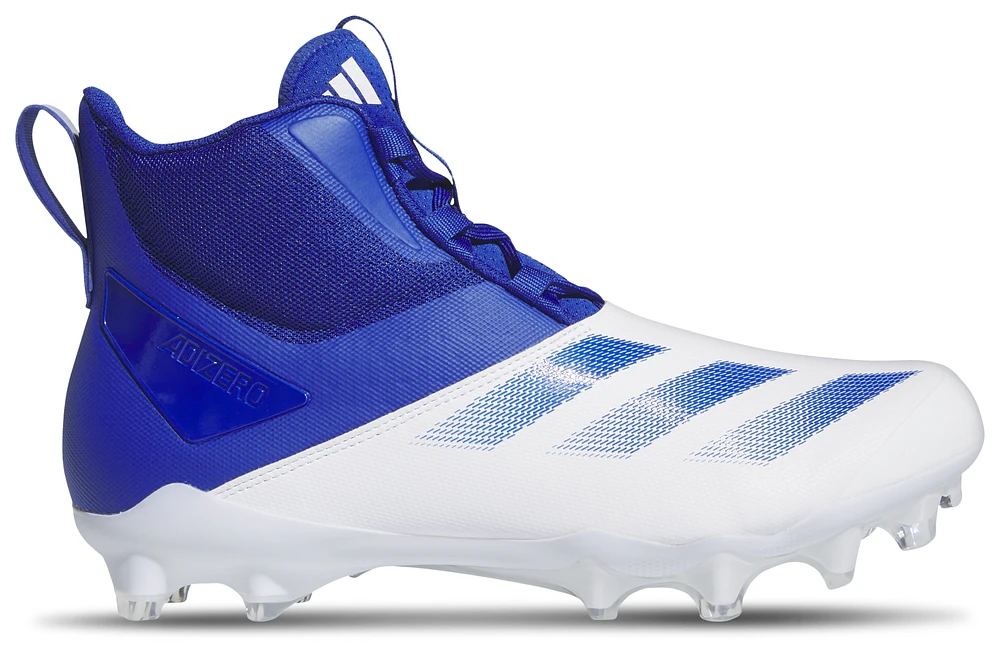 adidas Mens adiZero Chaos Lineman - Football Shoes White/White/Team Royal Blue