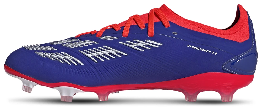 adidas Mens Predator Pro FG - Soccer Shoes White/Solar Red/Lucid Blue