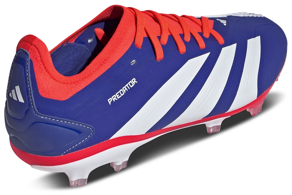 adidas Mens Predator Pro FG - Soccer Shoes White/Solar Red/Lucid Blue