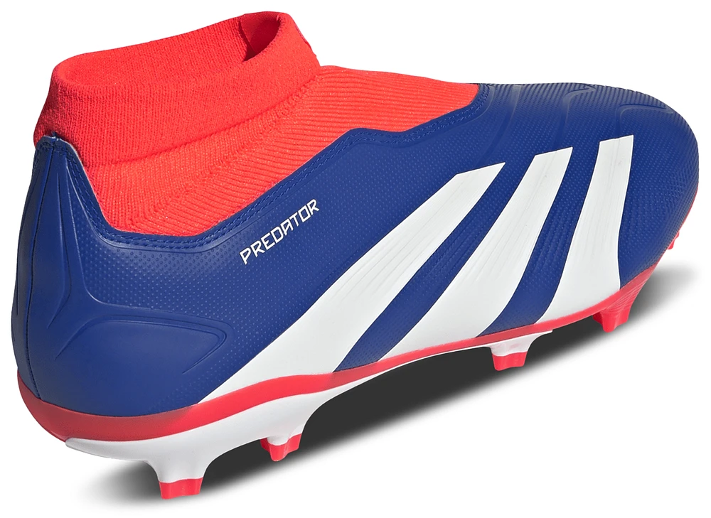 adidas Mens Predator League Laceless FG - Soccer Shoes Lucid Blue/White/Solar Red