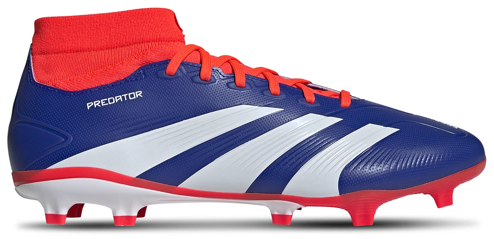 adidas Mens Predator League Sock FG - Soccer Shoes Lucid Blue/White/Solar Red