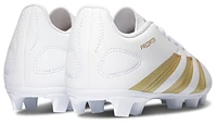 adidas Boys Predator Club L FXG Jr - Boys' Grade School Soccer Shoes White/Gold