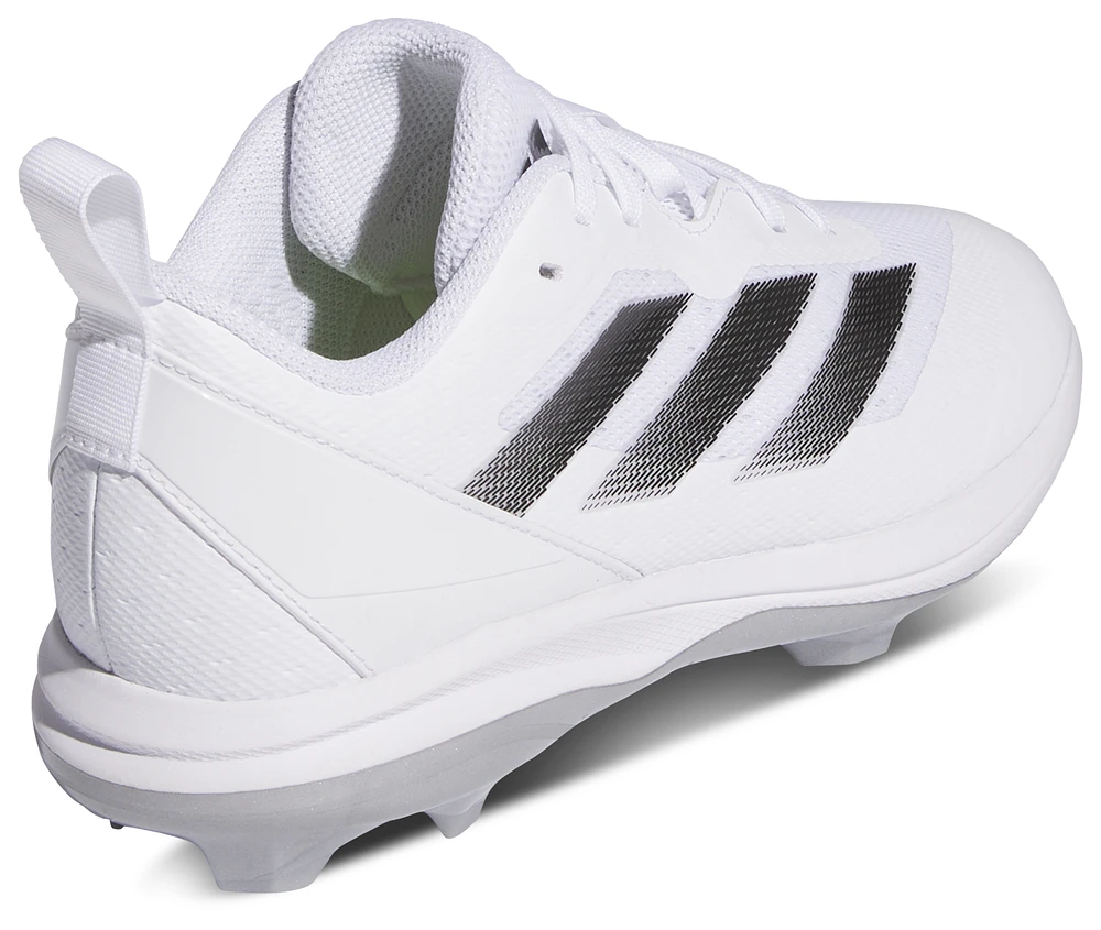 adidas Boys adidas adiZero Instinct TPU Dugout - Boys' Grade School Baseball Shoes Black/Silver Metallic/White Size 06.0