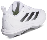 adidas Boys adiZero Instinct TPU Dugout - Boys' Grade School Baseball Shoes White/Black/Silver Metallic