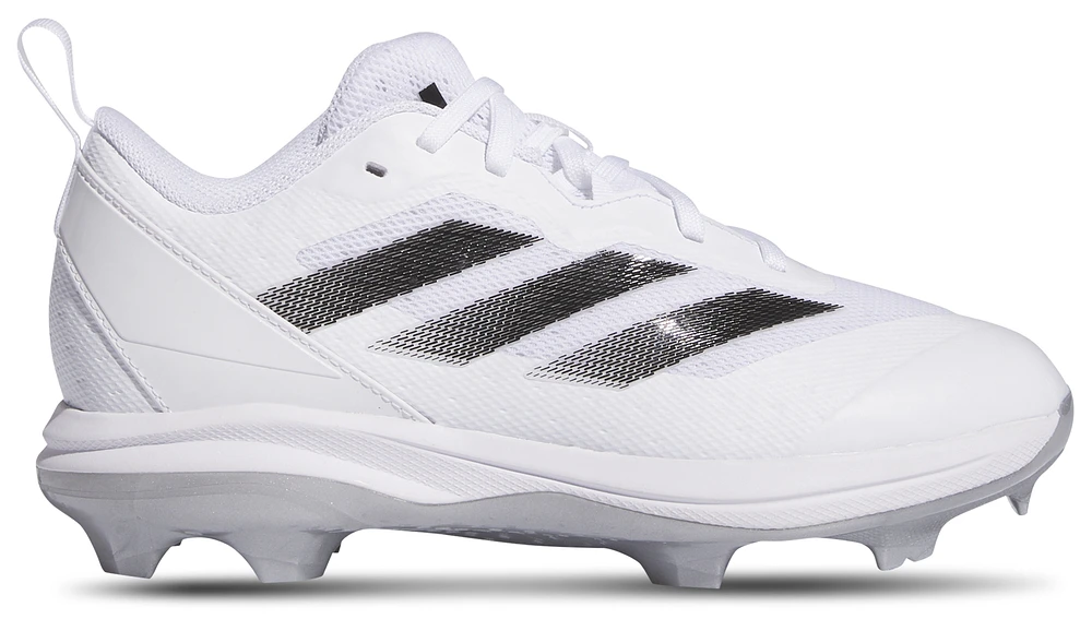 adidas Boys adiZero Instinct TPU Dugout - Boys' Grade School Baseball Shoes White/Black/Silver Metallic