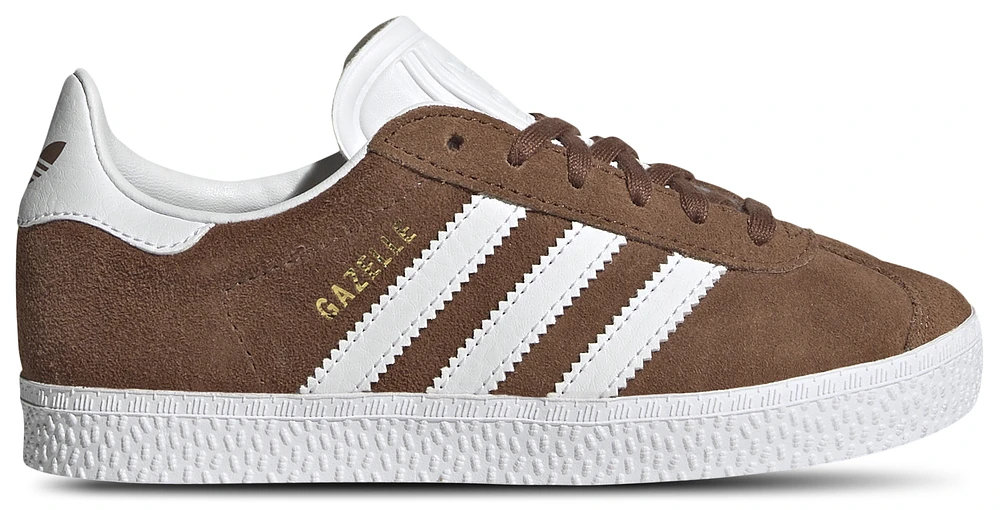 adidas Originals Boys Gazelle C - Boys' Preschool Shoes Brown/White/Gold