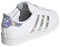 adidas Originals Girls Superstar - Girls' Preschool Tennis Shoes Silver Dawn/White