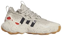 adidas Boys Trae Young 3 - Boys' Grade School Basketball Shoes Wonder White/Wonder Beige/Grey Five