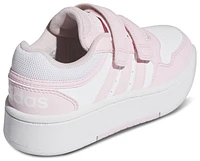 adidas Girls adidas Hoops 3.0 Bold - Girls' Preschool Basketball Shoes White/Clear Pink/Clear Pink Size 02.5