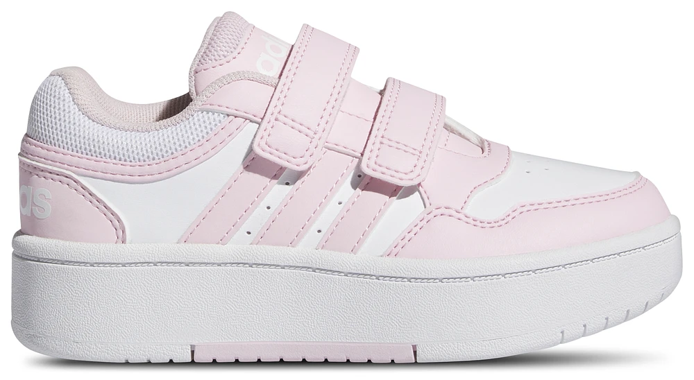 adidas Girls adidas Hoops 3.0 Bold - Girls' Preschool Basketball Shoes White/Clear Pink/Clear Pink Size 02.5